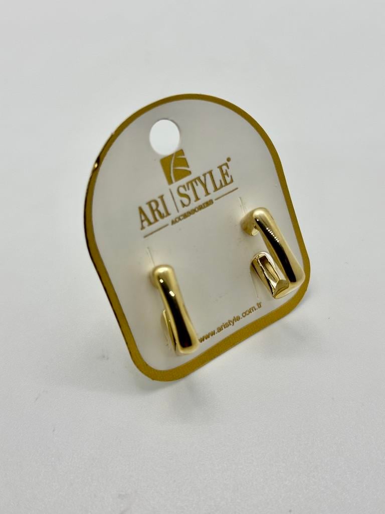 14K Altın Kaplama Taşlı Küpe BZ0495