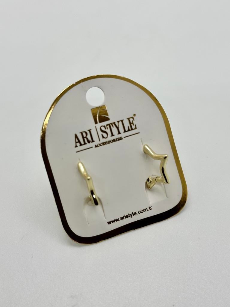 14K Altın Kaplama Taşlı Küpe BZ0504