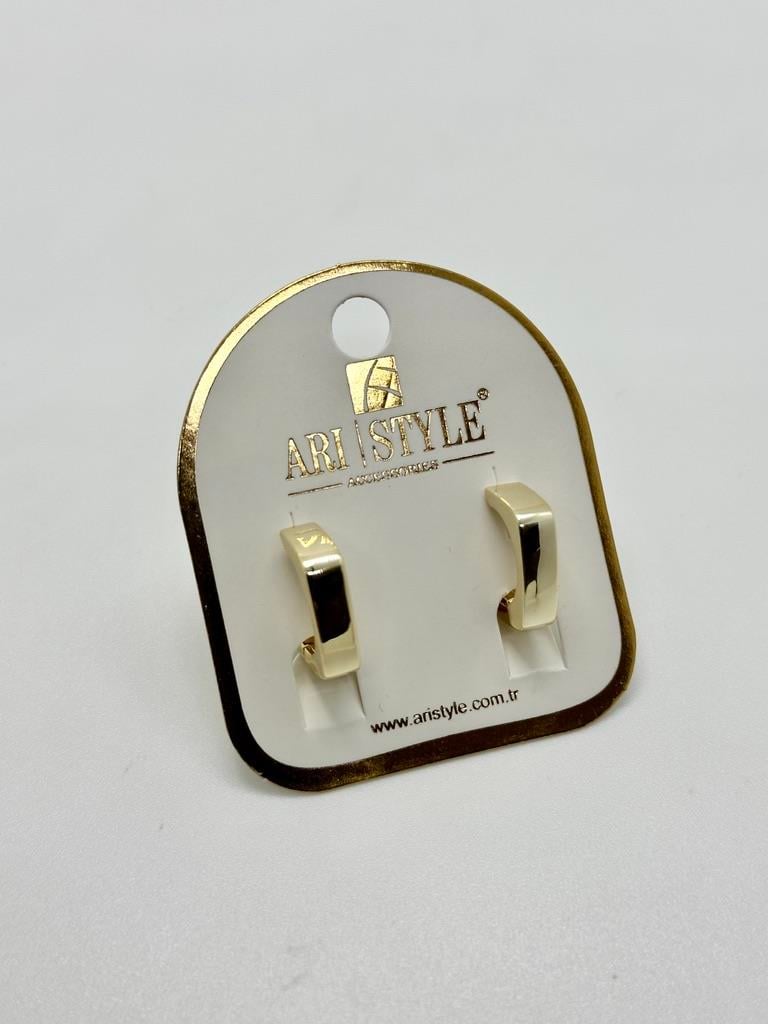 14K Altın Kaplama Taşlı Küpe BZ0522