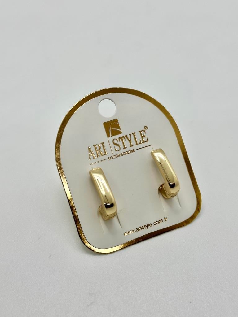 14K Altın Kaplama Taşlı Küpe BZ0524