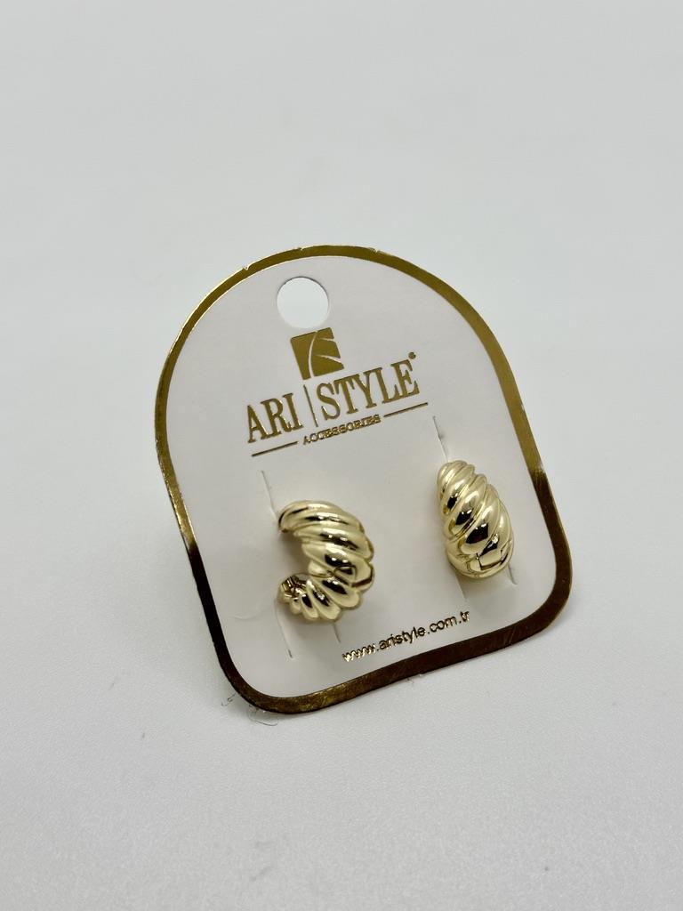 14K Altın Kaplama Taşlı Küpe BZ0526
