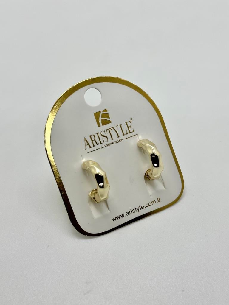 14K Altın Kaplama Taşlı Küpe BZ0533