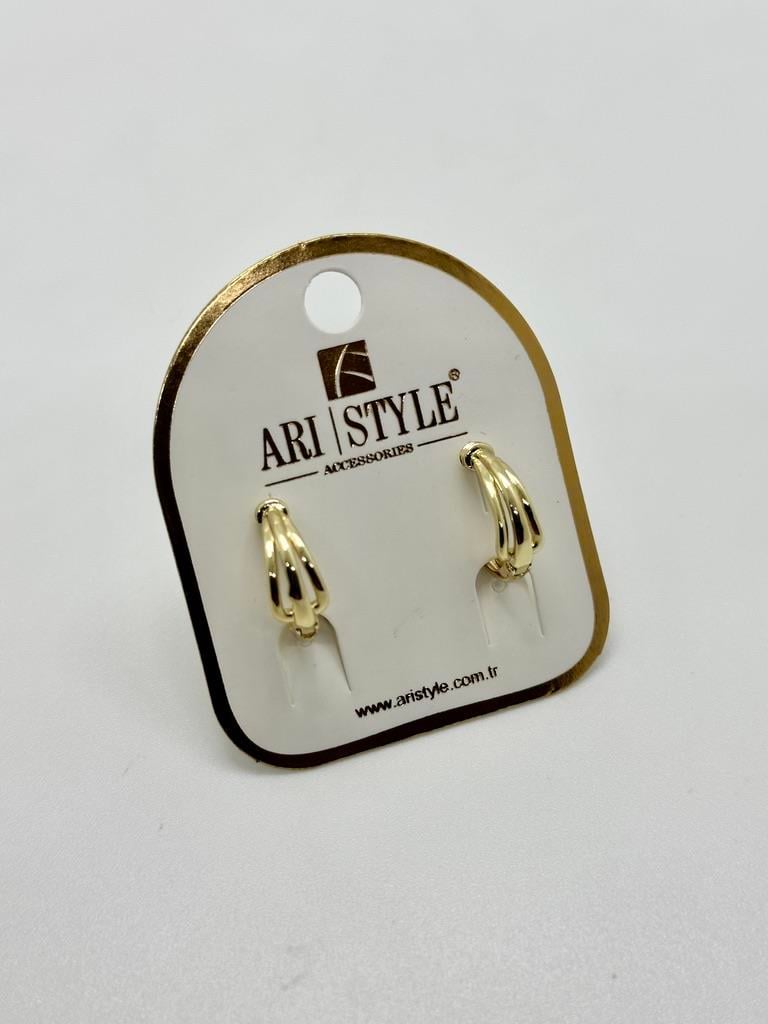 14K Altın Kaplama Taşlı Küpe BZ0534