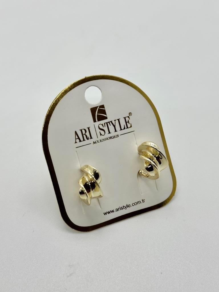 14K Altın Kaplama Taşlı Küpe BZ0561