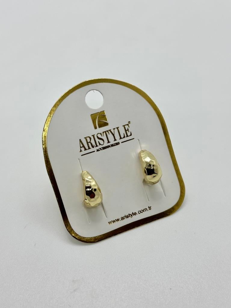 14K Altın Kaplama Taşlı Küpe BZ0562