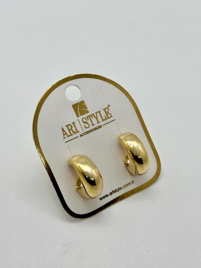 14K Altın Kaplama Taşlı Küpe BZ0567