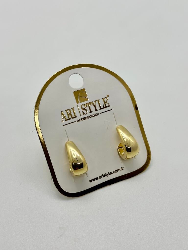 14K Altın Kaplama Taşlı Küpe BZ0569