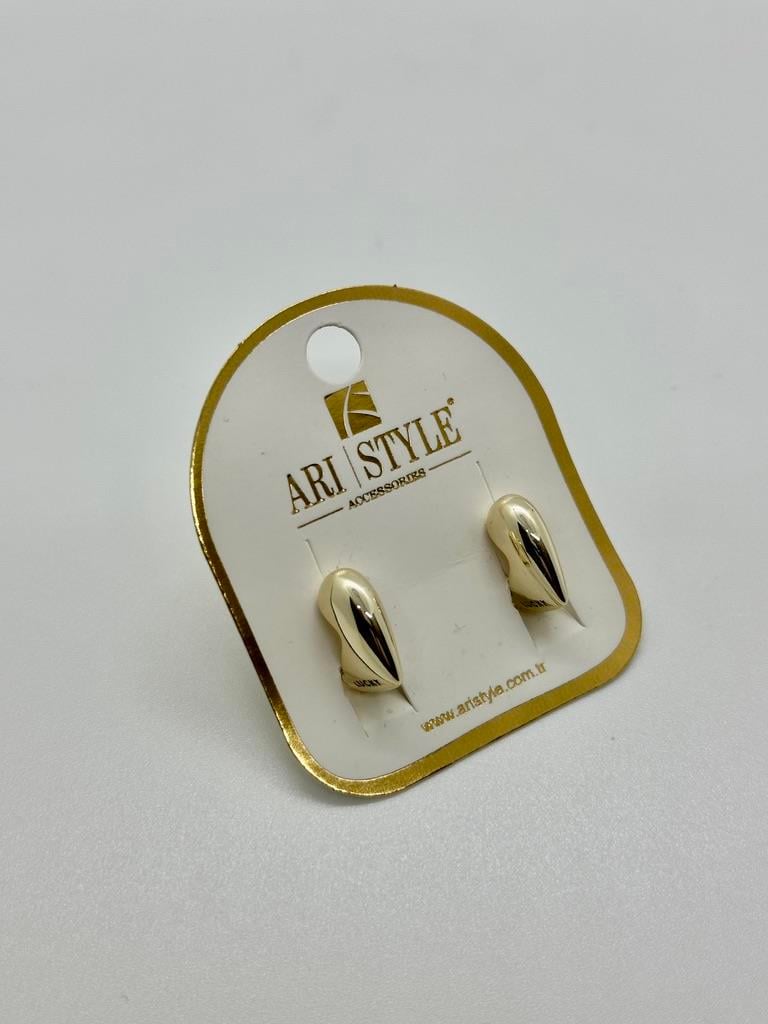 14K Altın Kaplama Taşlı Küpe BZ0575