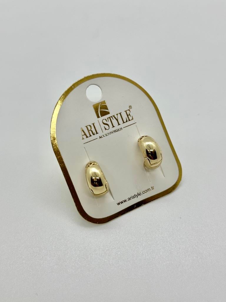 14K Altın Kaplama Taşlı Küpe BZ0580