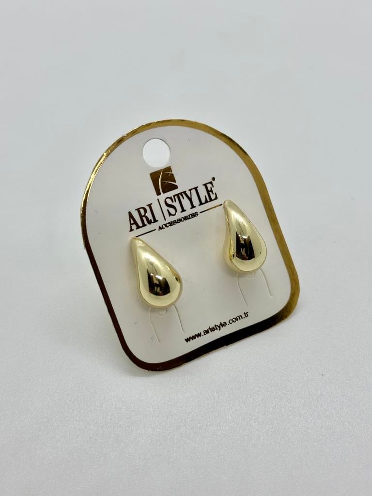 14K Altın Kaplama Taşlı Küpe BZ0621