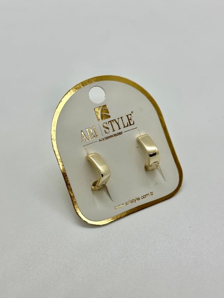 14K Altın Kaplama Taşlı Küpe BZ0625
