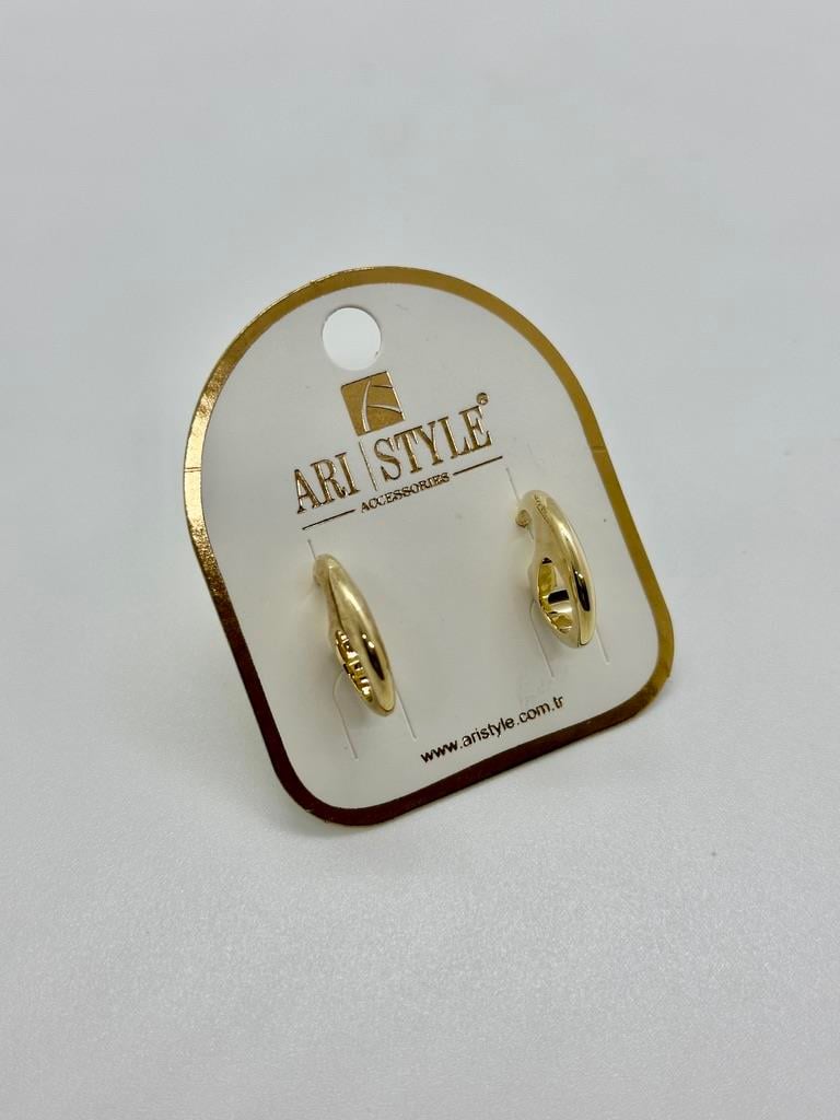 14K Altın Kaplama Taşlı Küpe BZ0629