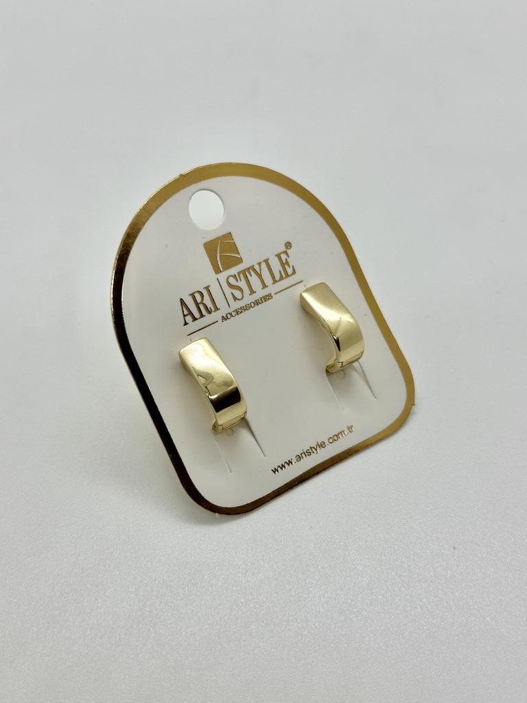 14K Altın Kaplama Taşlı Küpe BZ0649