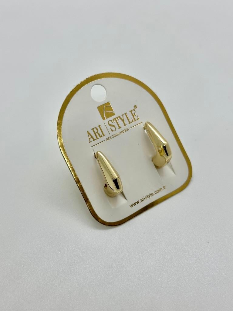 14K Altın Kaplama Taşlı Küpe BZ0667