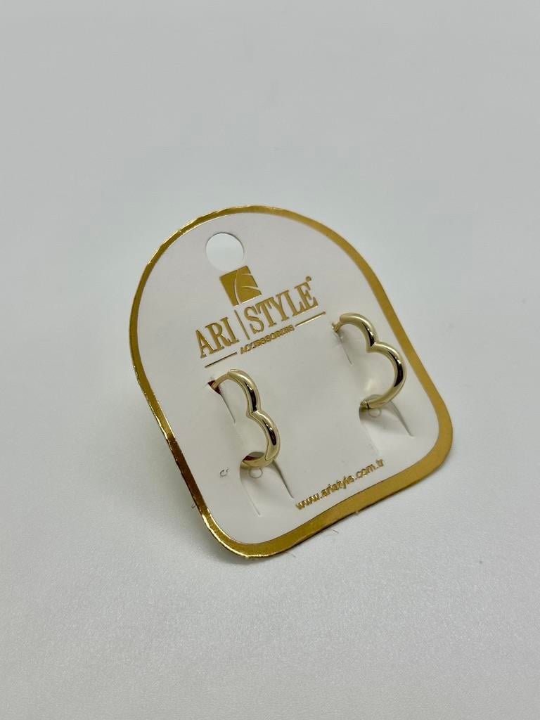 14K Altın Kaplama Taşlı Küpe BZ0672