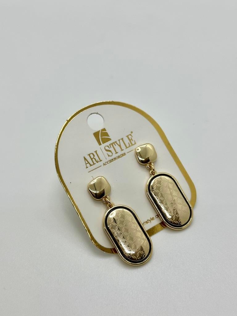 14K Altın Kaplama Taşlı Küpe BZ0857