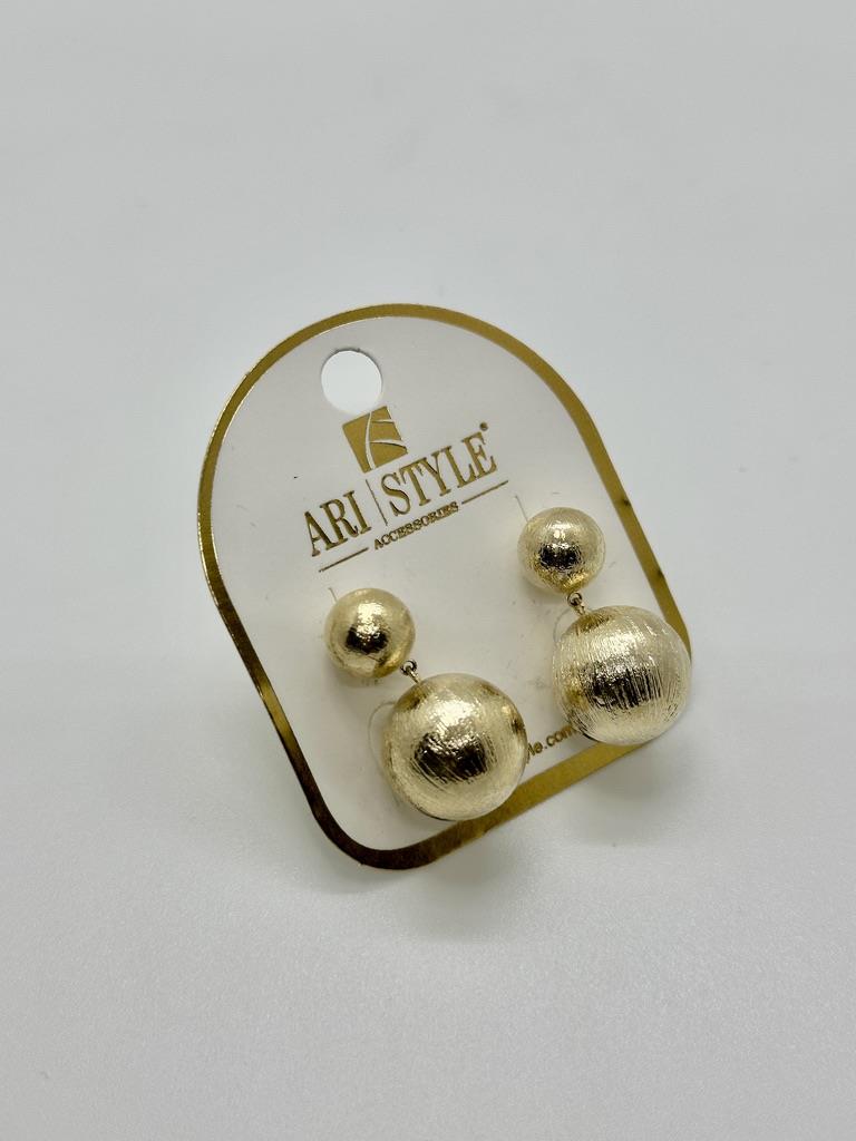 14K Altın Kaplama Taşlı Küpe BZ0861