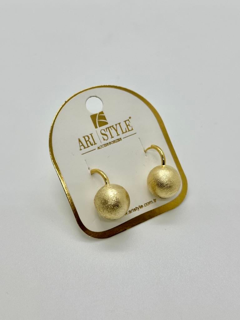 14K Altın Kaplama Taşlı Küpe BZ0863
