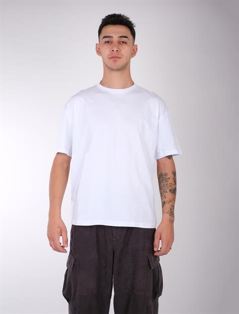 Zr Basic Beyaz Tshirt Regular Fit