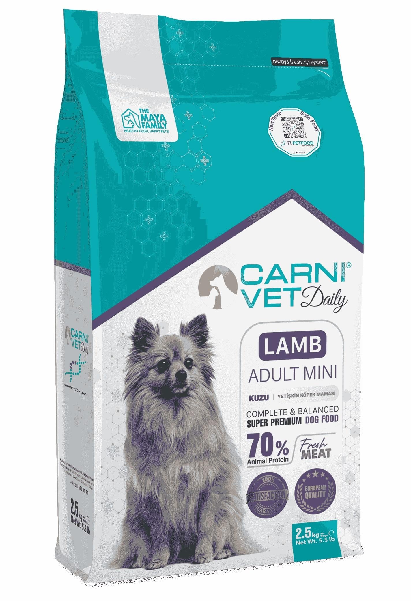 Carni Vet Daily Köpek Kuzu Mini Yetişkin 2,5 Kg