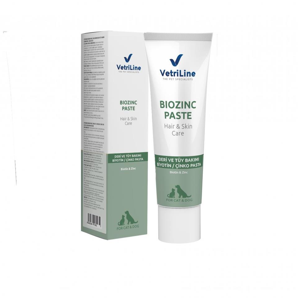 VETRILINE CAT & DOG BIOZINC PASTE (Kedi, Köpeklerin Günlük Deri, Tüy ve Tırnak Bakım Desteği)