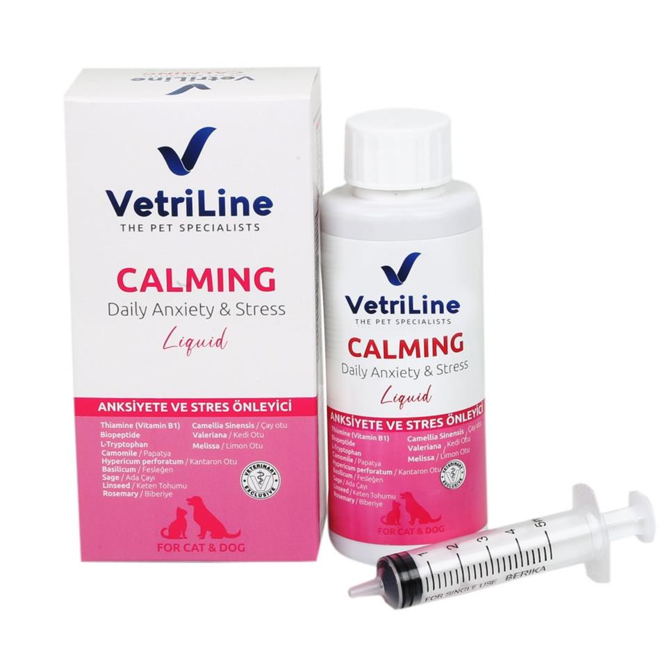 VETRILINE CAT & DOG CALMING LIQUID (Kedi, Köpek Stres ve Davranış Sorunlarına Sakinleştirici Destek)