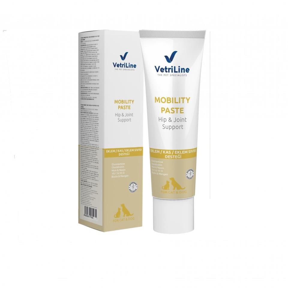 VETRİLİNE CAT & DOG MOBILITY PASTE (Kedi Köpek Eklem – Kas – Kalça Destek Ürünü)