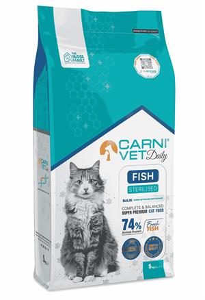 Carni Vet Daily Balıklı Kısırlaştırılmış Yetişkin Kedi Maması 5 Kg