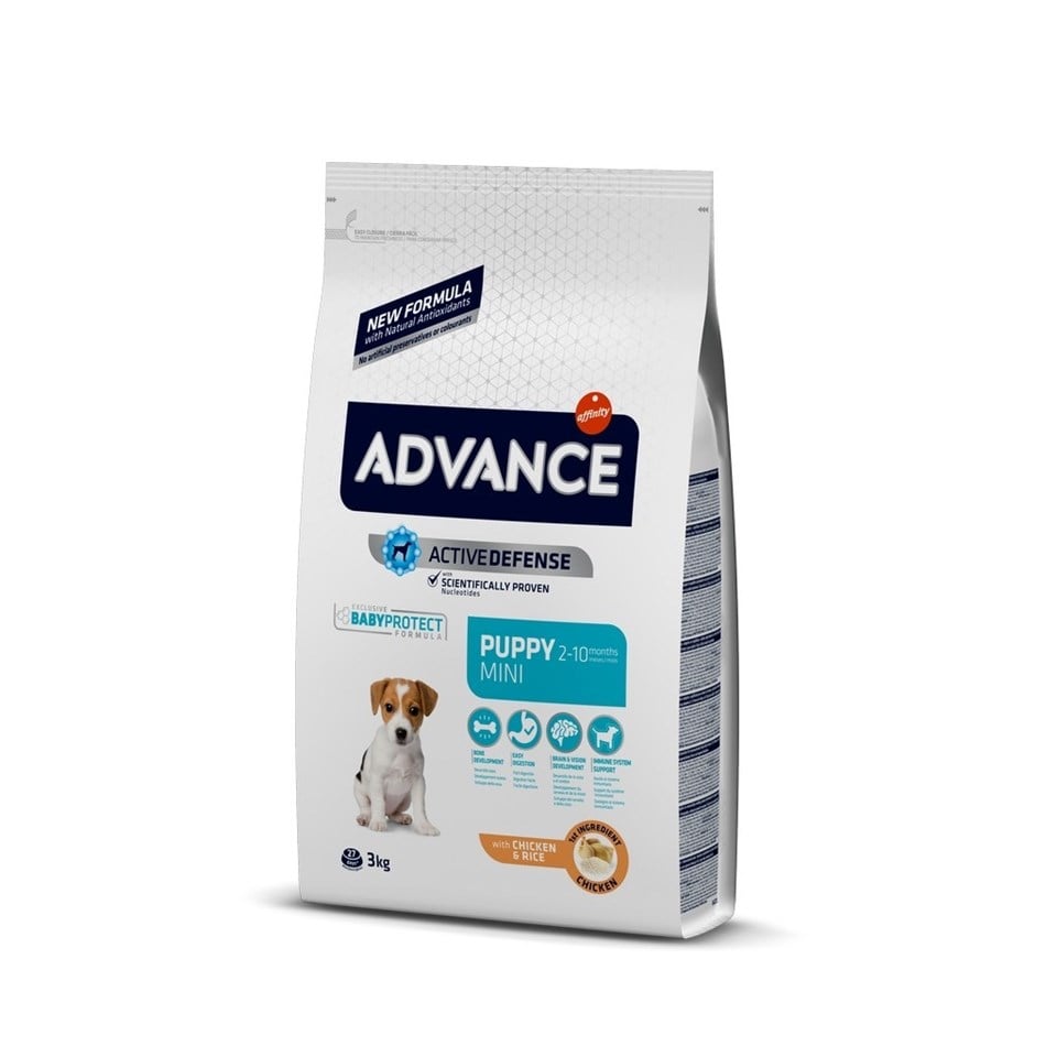 Advance Dog Puppy Protect Mini Irk Yavru Köpek Maması 3 Kg