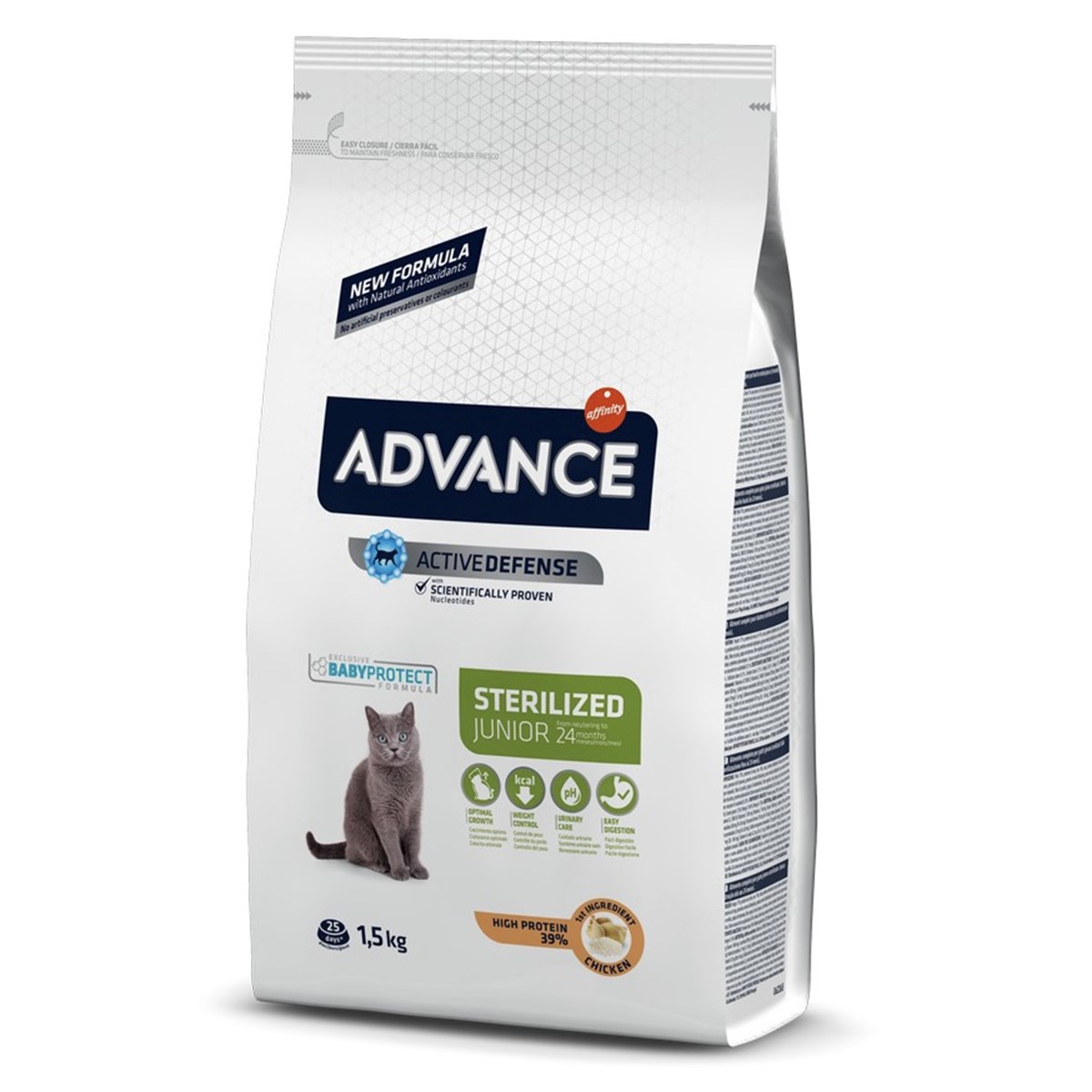 Advance Tavuklu Junior Kısırlaştırılmış Kedi Maması 1.5 kg