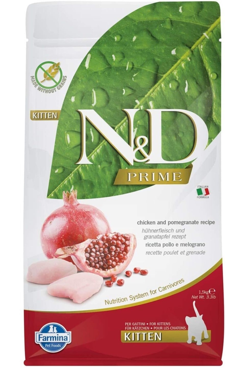 N&D Prime Kitten Tavuk ve Nar 1,5 kg