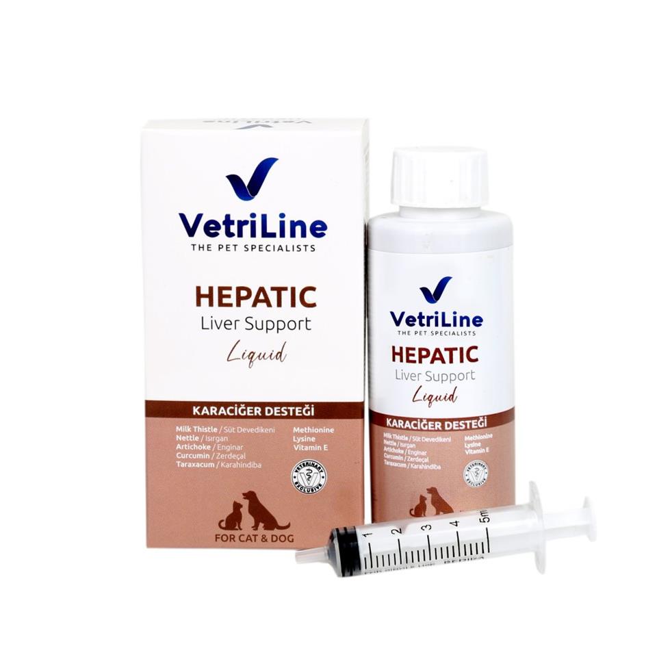 VETRILINE CAT & DOG HEPATIC LIQUID (Kedi ve Köpek Karaciğer Sağlık Sorunlarına Destek)
