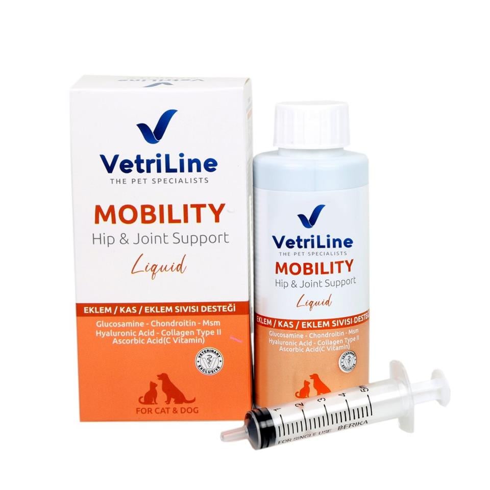 VETRILINE CAT & DOG MOBILITY LIQUID (Kedi ve Köpeklerin Eklem, Kas, ve Kalça Sorunları Destek)