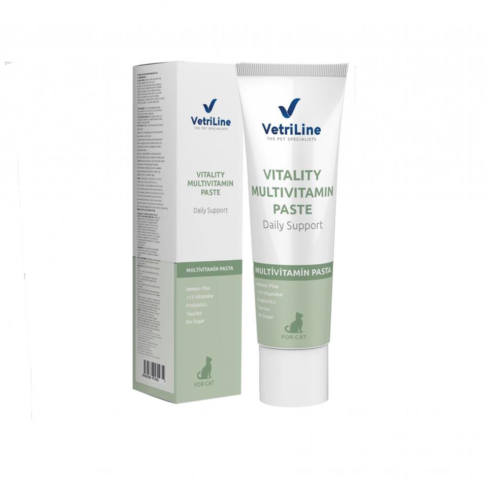 VETRILINE CAT VITALITY MULTIVITAMIN PASTE (Kedi Multivitamin Pasta)
