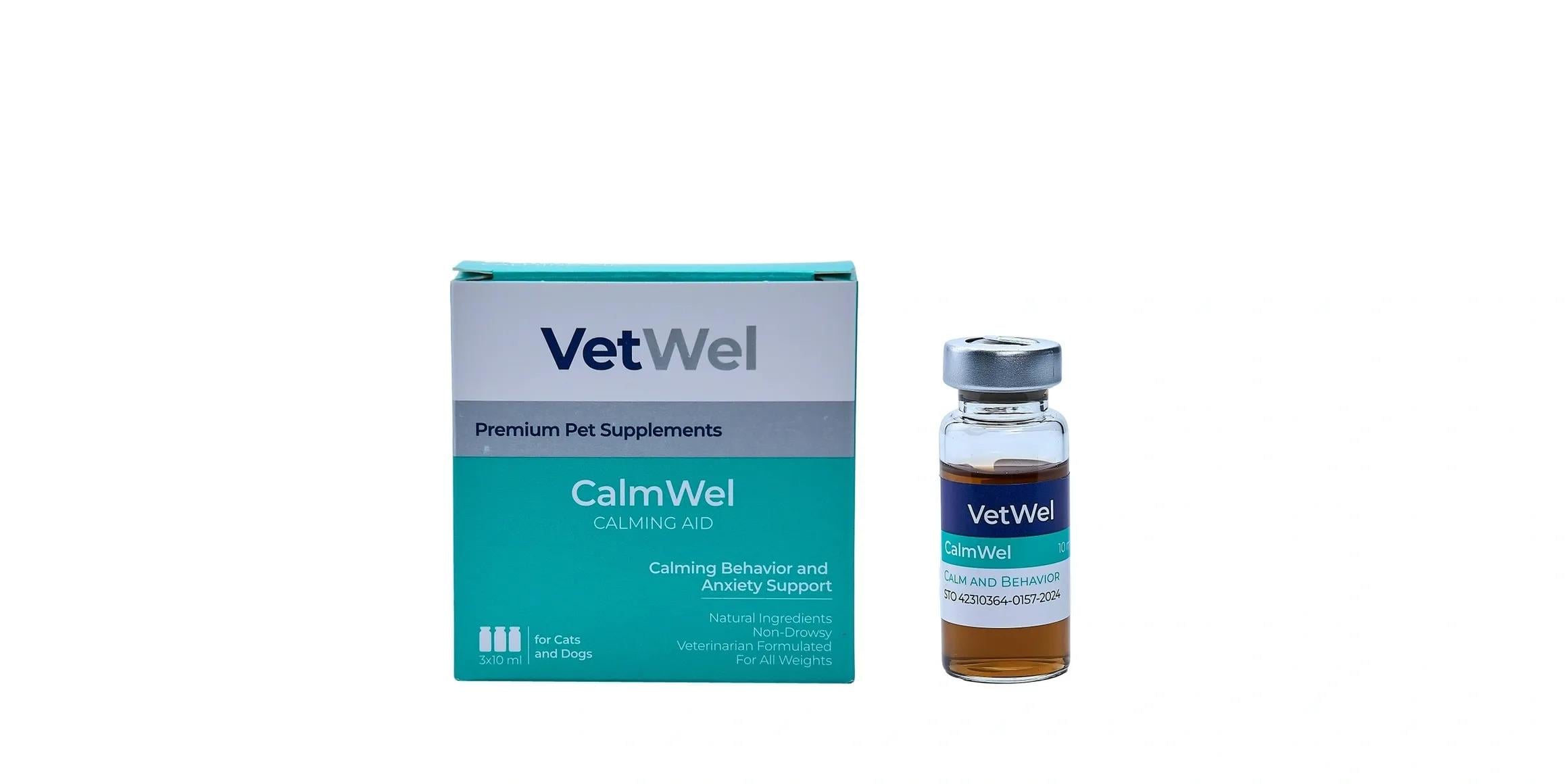VetWel CalmWel Likid Kedi ve Köpekler İçin Sakinleştirici Takviye
