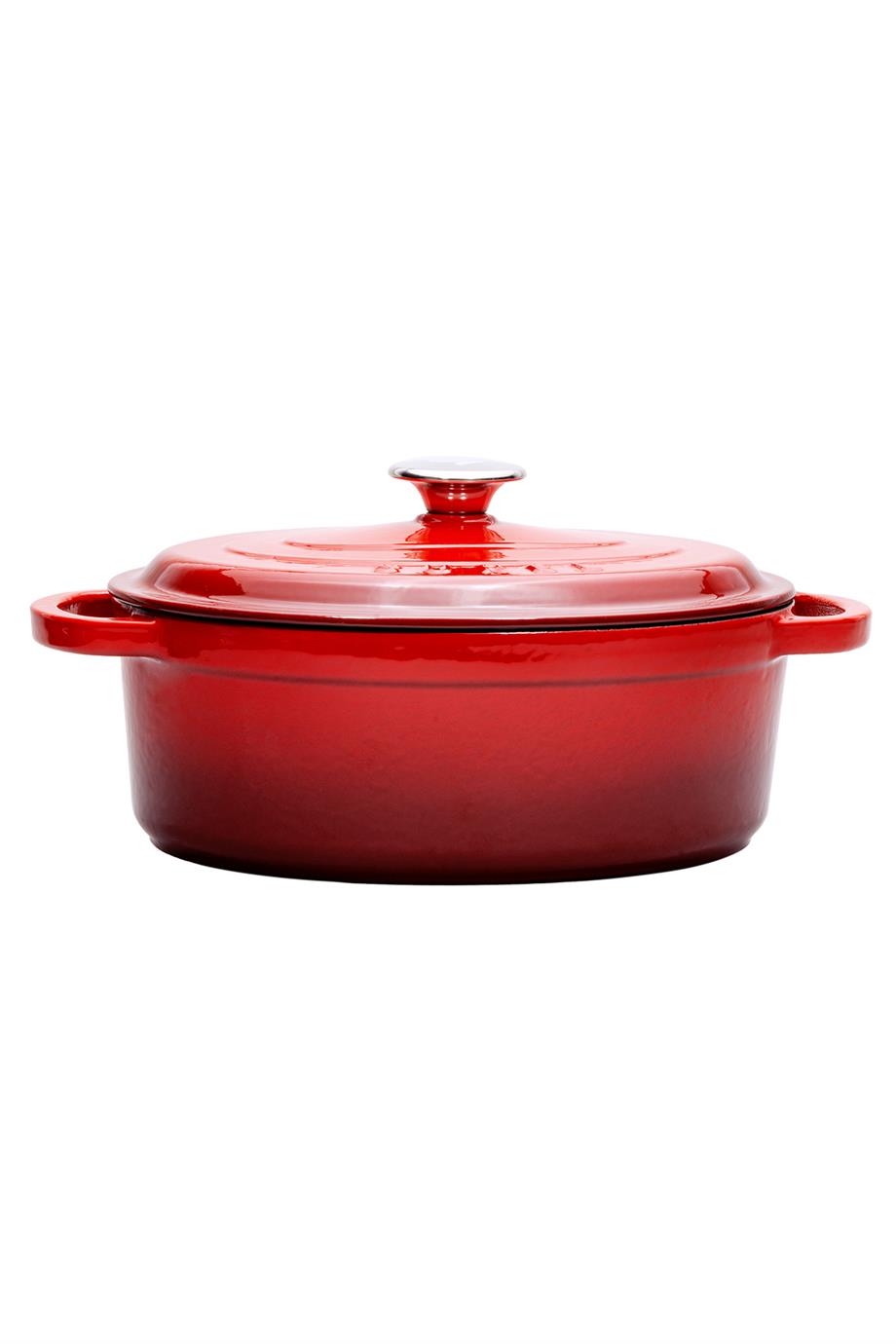 Sürel Aroma Kapak Oval Derin Döküm Tencere 23x29 cm