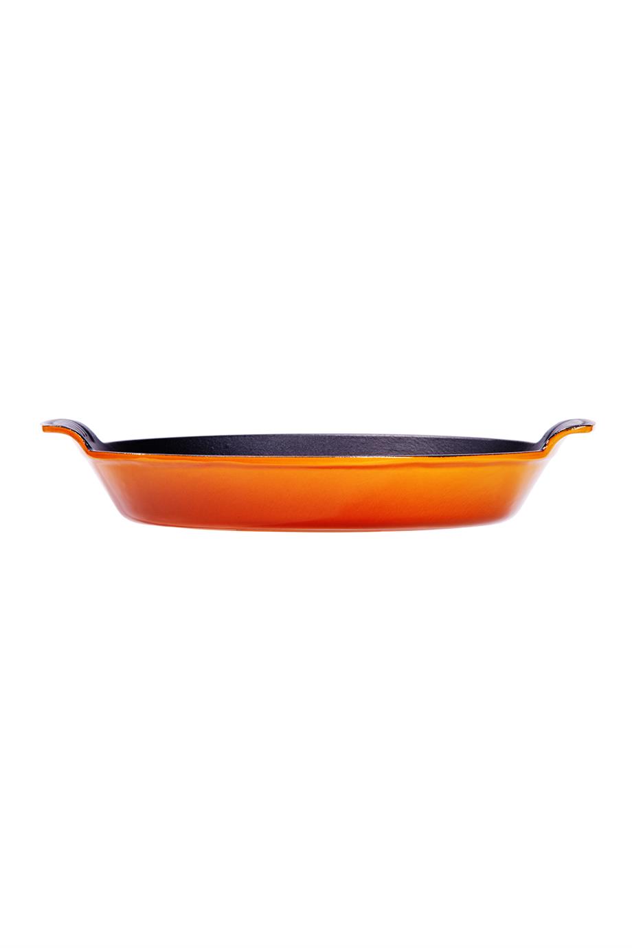 Sürel Oval Demir Döküm Tabak Sahan 23x17 cm