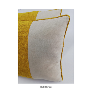 35x50 cm. Kırlent - orta bant renk tonunda etrafı biyeli