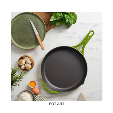POTART Forest Düz Döküm Tava 28 cm
