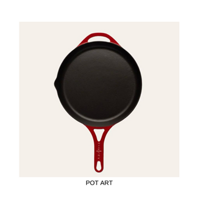 POTART Magma Düz Döküm Tava 28 cm