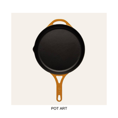 POTART Sunset Düz Döküm Tava 28 cm