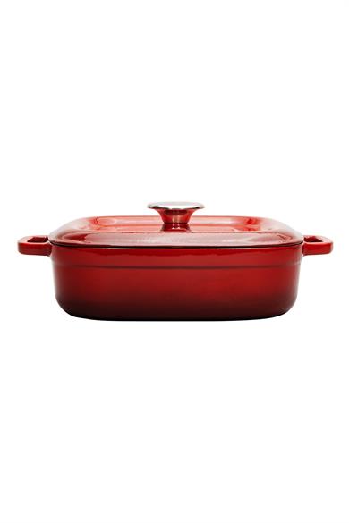 Sürel Aroma Kapak Kare Sığ Döküm Tencere 26 cm