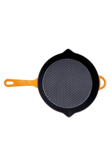 Sürel Petek Yüzey Demir Döküm Tava 28 cm
