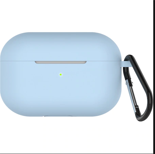 Apple Uyumlu Airpods 3 Ultra Dayanıklı Koruma Sağlayan Silikon Açık Mavi Kulaklık Kılıfı