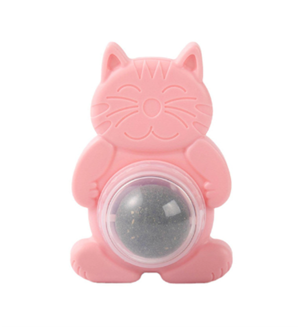 Kedi Nanesi Yapışabilen Dönebilen Catnip Topları Kedi Çimi Kedilerin Sağlık ve Mutluluğunu Arttıran Nip Pembe Renk