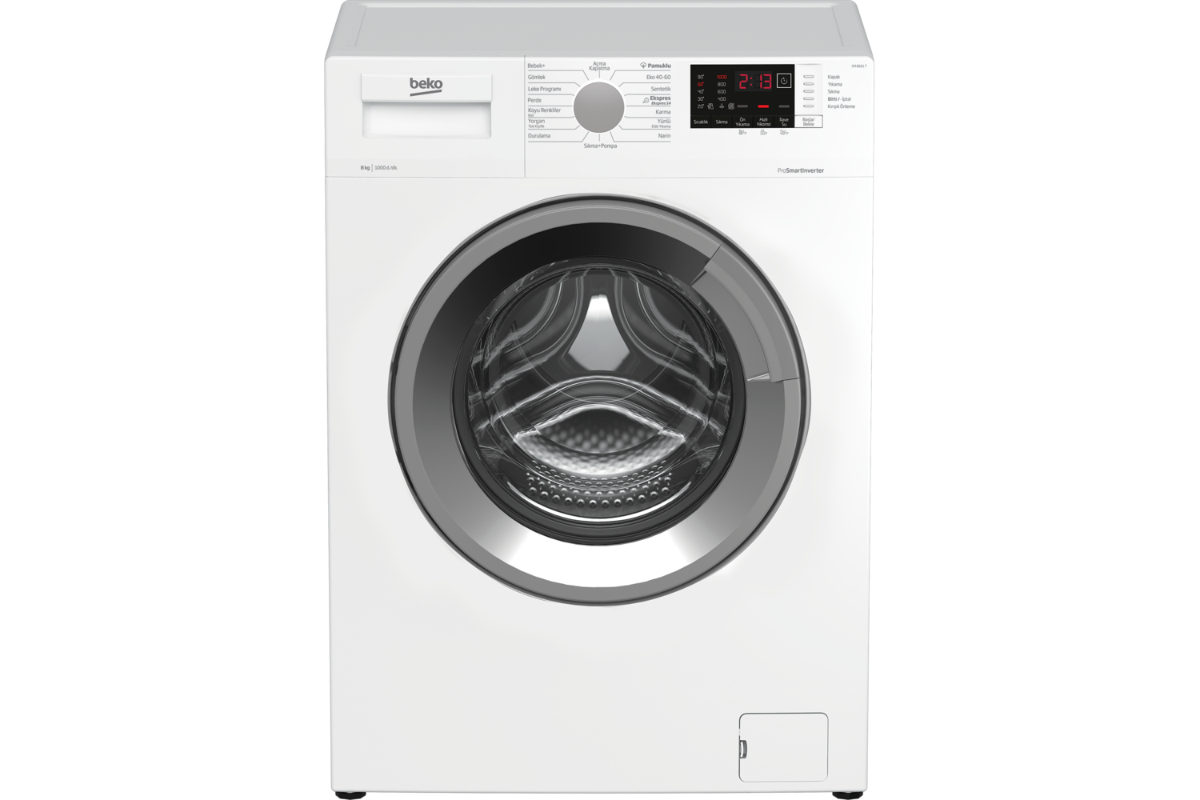 CM 8101 T 8 KG 1000 D BEYAZ ÇAMAŞIR MAKİNASI