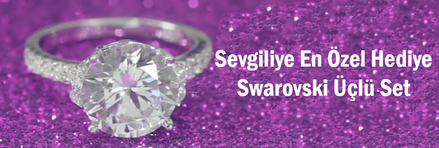 Sevgiliye En Özel Hediye Swarovski Set