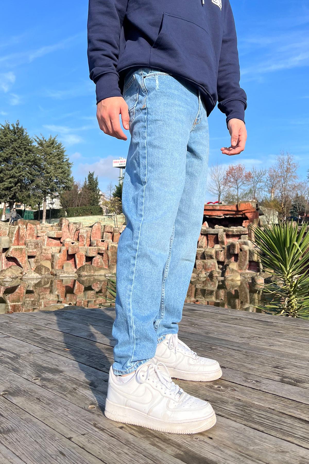 Basic Model Orta Mavi Mom Jean