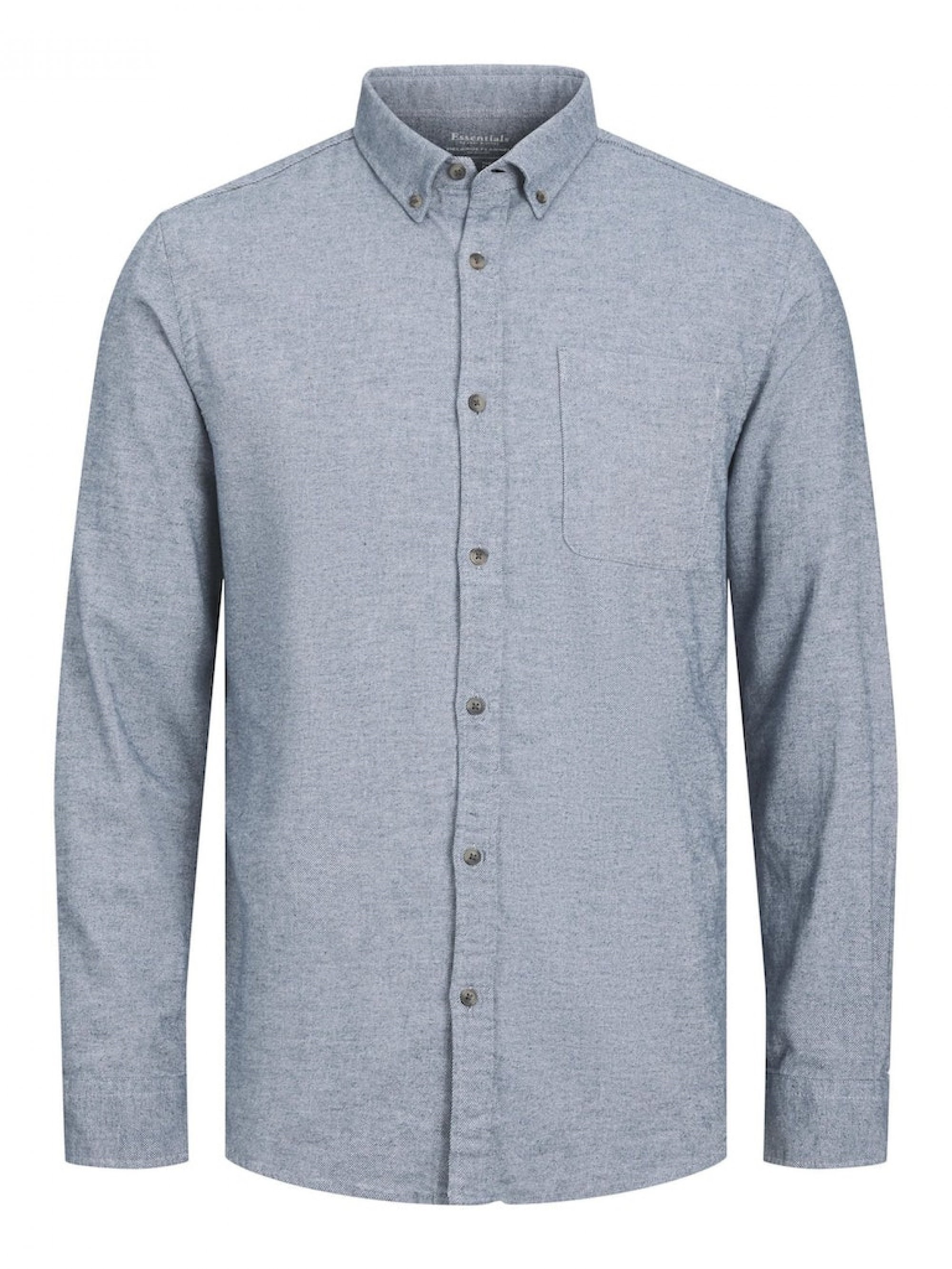 JACK & JONES JJECLASSIC MELANGE SHIRT LS NOOS Faded Denim 12235974-FA