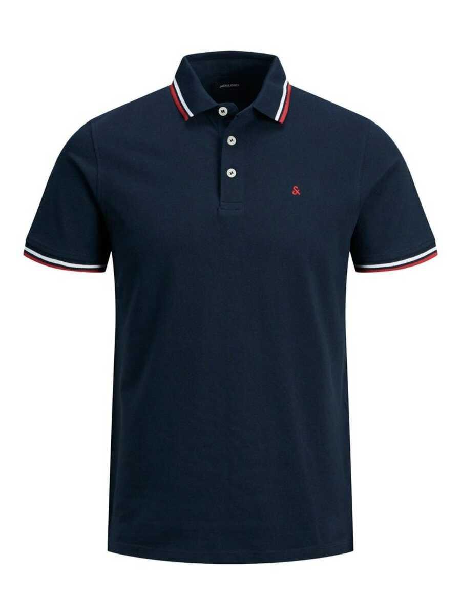 JACK & JONES JJEPAULOS POLO SS   Navy Blazer 12136668-NV